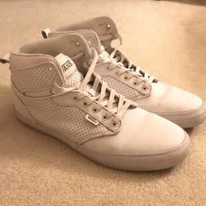 Vans High-Top white sneakers, mens 11.5